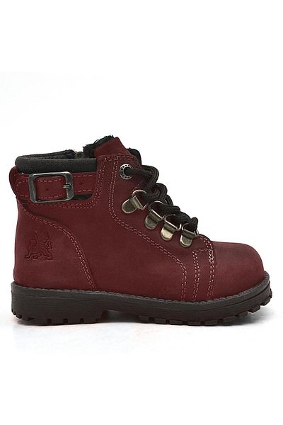 Rakerplus Griffon Genuine Leather Claret Red Baby Boots
