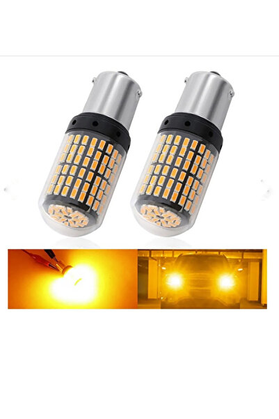 BTM OTOMOTİV 144 Ledli 93 Tek Duy Ampul Yüksek Kalite TURUNCU