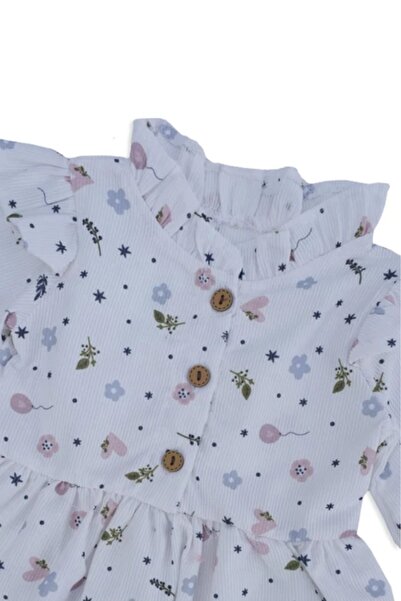 Tarz Çocuk Floral Seasonal Long Sleeve Girl's Dress