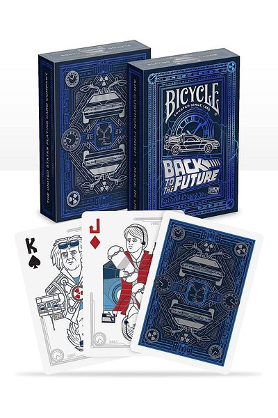 Bicyle Blue Bicycle Back To The Future Game Cards
