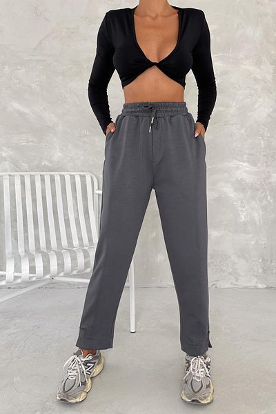 İstangül Butik Brand Modal Carrot Leg Detail Shay Comfortable Trousers