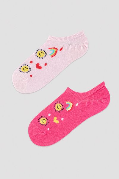 Penti Girl's Sun Heart 2-pack Suba Socks