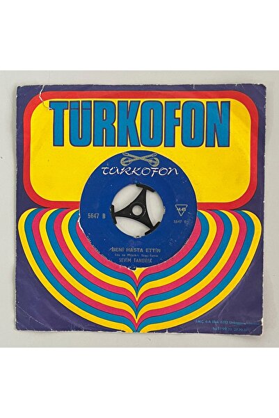 Plakevi İzmir Sevim Tanürek Beni Hasta Ettin - Gel Barışalım 45 lik Plak (Orj...