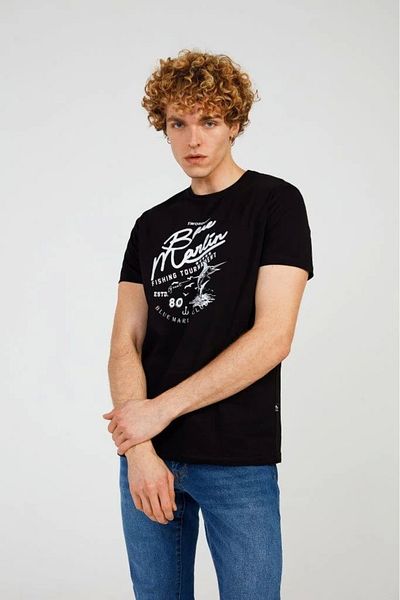 The Crow Ανδρικό μπλουζάκι με στάμπα Crew Neck Tc7111