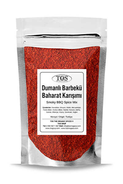 TOS The Organic Spices Dumanlı Barbekü Baharat Karışımı 100 gr Smoky BBQ Spic...
