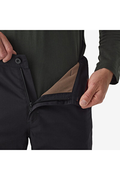 Decathlon Solognac Erkek Kışlık Kargo Avcı Pantolonu 0 °C - Siyah - Avcılık ve Doğa Gözlemi - 100
