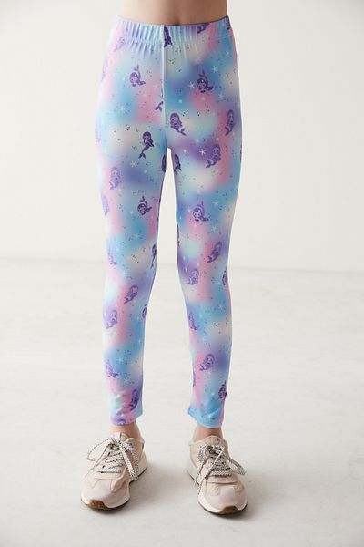 Penti Purple Girls' Tiedye Mermaid Tights