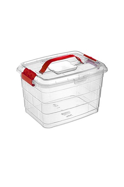 follow me 3 Pieces 14 Liter Storage and Organization Box with Handles - Brsv-1107 93-3