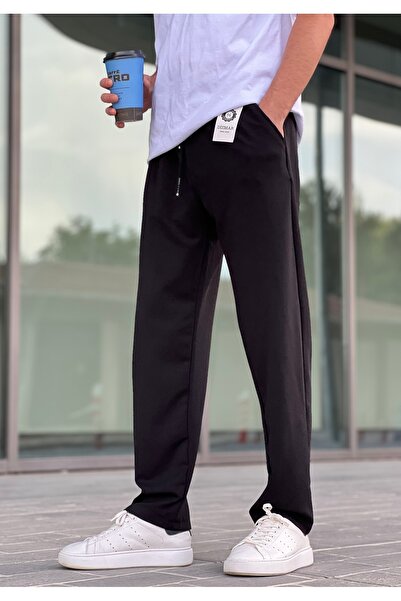 ElitWear Yeni Sezon Rahat Kalıp Esnek Kumaş Beli Lastikli Baggy Pantolon