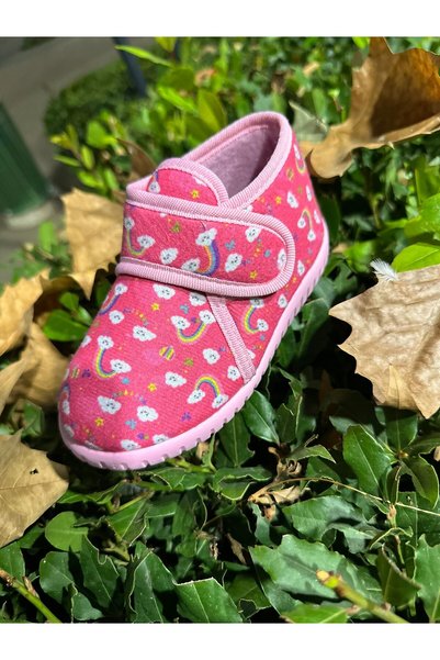 nioni Papuci de zi cu zi pentru fete și băieți Pantofi de acasă Talpă flexibilă anti-alunecare Velcro Creșă Pantofi de grădiniță