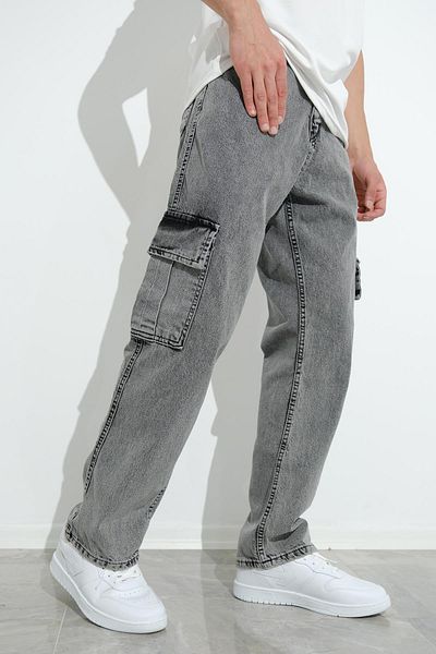 Oksit Παντελόνι Cio 1250 Commando Baggy Fit Denim Cargo
