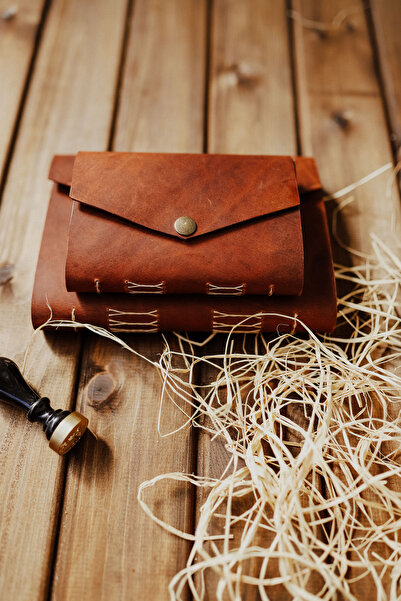 WILD DEER ElYapımı Bohem Hediyelik Deri Not Çizim Seyahat Defteri CepBoy Ajan...