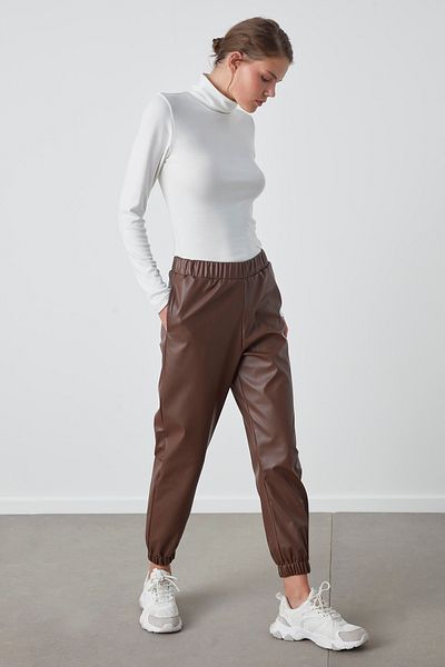 Penti Παντελόνι Thermal Jogger Leather Look