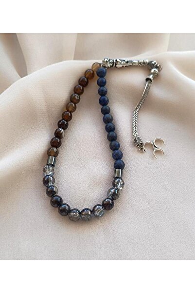 Hd Marketim 8 мм кулясті намистини, 33 штуки, змішаний набір натуральних чотків