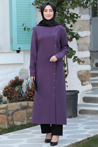 Esilanur Rümeysa Tesettür Takım Mor