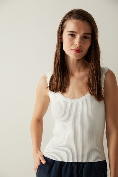 Penti White Edge Detailed Knitwear Top