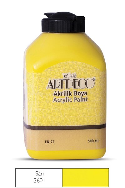 Artdeco Akrilik Boya 70L-3601 Sarı 500 ML