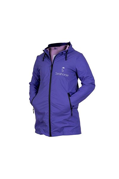 SEA HORSE Μωβ Luxury Raincoat - Μέγεθος XXL