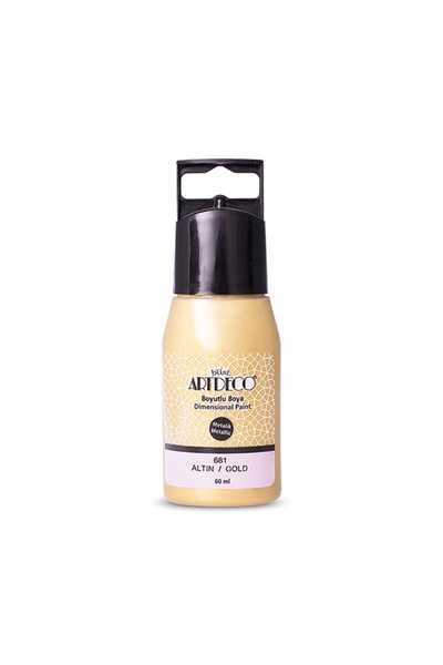 Artdeco Metalik Boyutlu Boya 60 Ml Altın 681