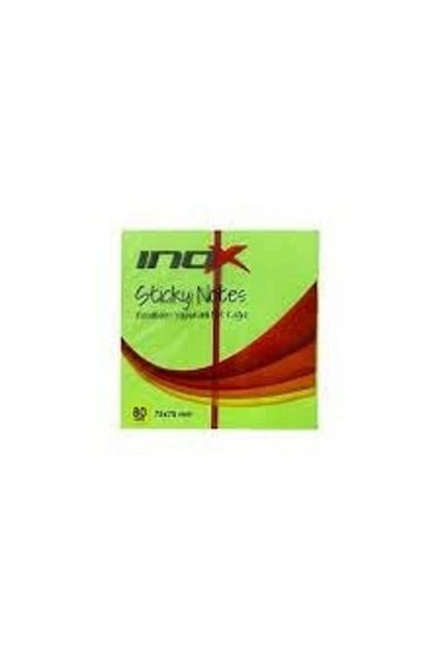 inox Green 75x75 Transparent Adhesive Note Paper