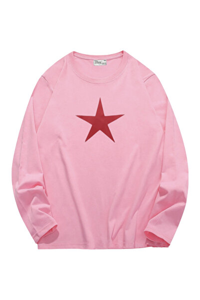 Carpe Red Star Pink Sweatshirt