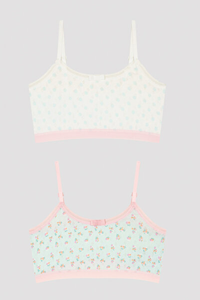 Penti Girl's Polka Dot Floral 2-Piece Short Top