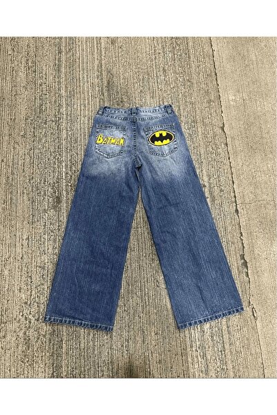 Violon Spider-Man & Batman Detail Baggy Washable Jean