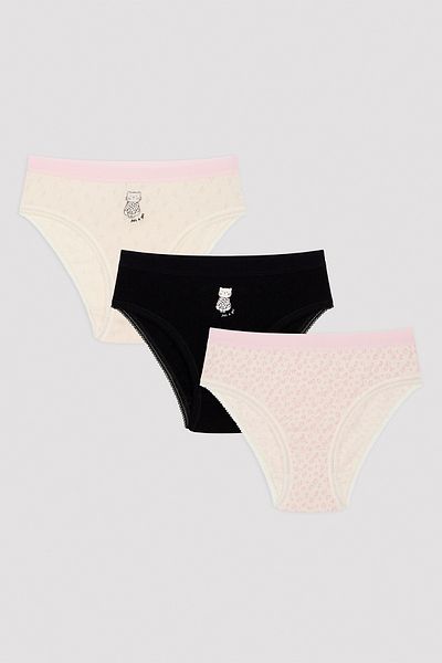 Penti Girl's Leo Pointel 3-Piece Slip Panties