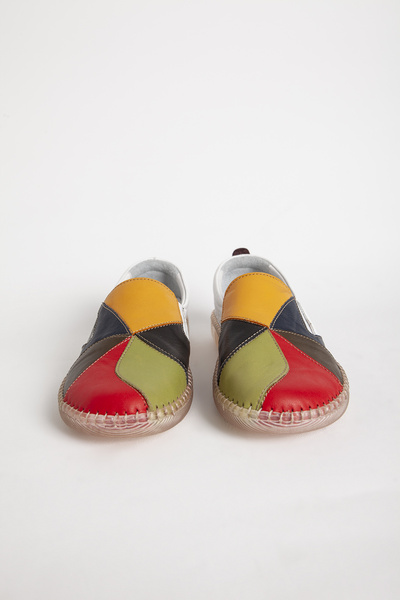 Dericlub Άνετα γυναικεία παπούτσια με εύκαμπτη σόλα - γνήσιο δέρμα, λευκό - Br 04110