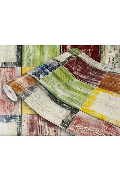 d-c-fix 446-3177 Colorful Wood Pattern Adhesive Foil (45CM X 2MT)
