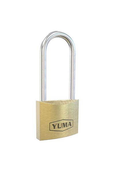 BT Teknik Brass Long Hook Padlock Made in Turkey 50 mm