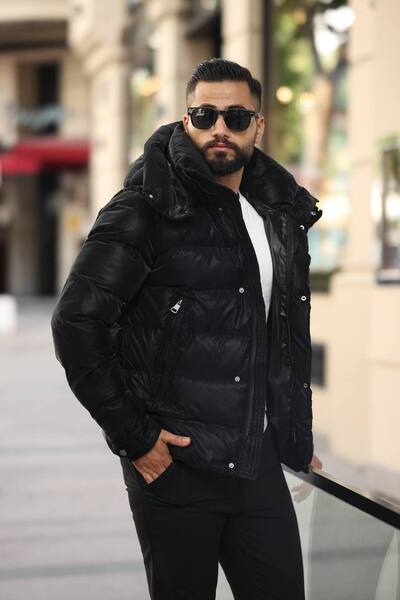 LOES MOMENT Yeni Sezon Erkek Kapüşon Çıkmalı Mont