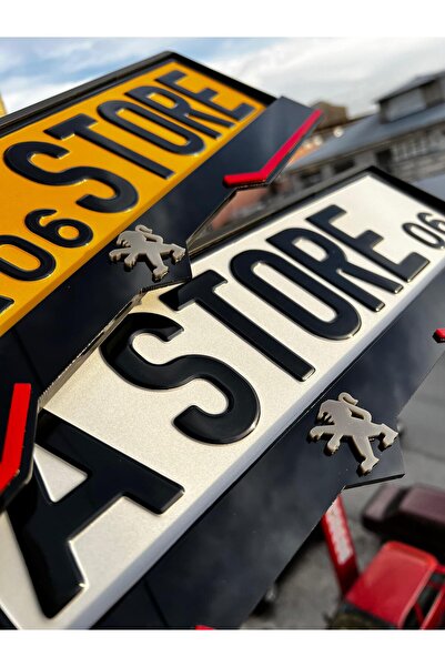 BMASTORE06 PEUGEOT LİP Model Pleksi Plakalık (1 çift, 2 adet) uyumlu