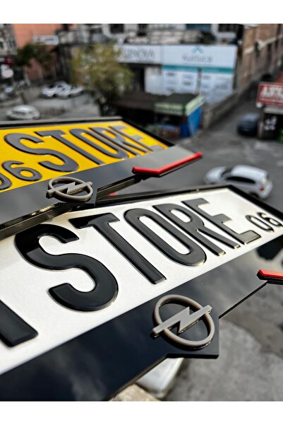 BMASTORE06 Opel Lip Model Pleksi Plakalık (1 ÇİFT, 2 ADET)
