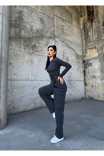Ekim Store Set de pantaloni bluză cu mâneci lungi