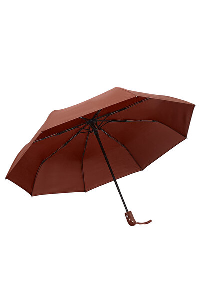 Zzla Kadın Kahverengi Tam Otomatik Rüzgarda Kırılmayan Şemsiye 16