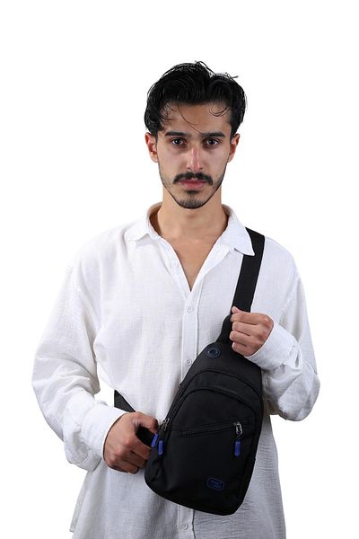 SEVENTEEN 3475 Men's Canvas Body Bag Crossbody Bag
