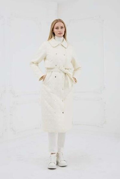 Moodbasic Stone Striped Quilted Long Hat