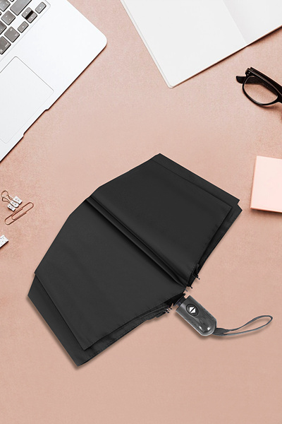 Zzla Unisex Siyah Tam Otomatik Rüzgarda Kırılmayan Şemsiye 08