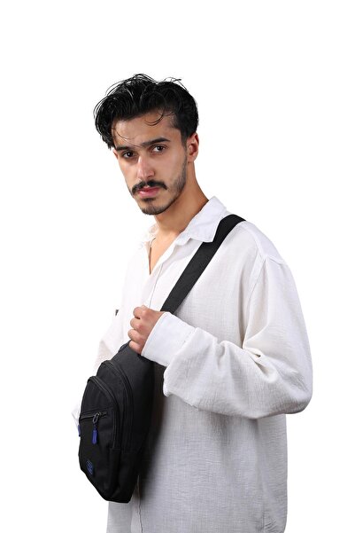 SEVENTEEN 3475 Ανδρική πάνινη τσάντα χιαστί