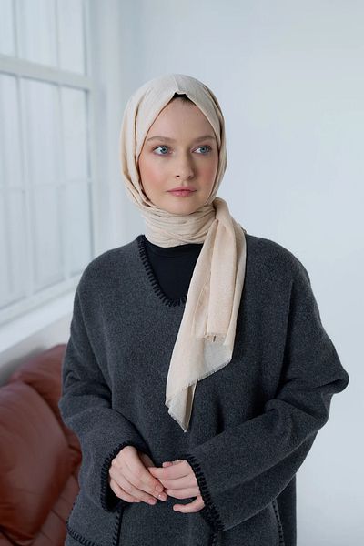 Modakaşmir Şal Neo Bumbac Culoare Bej