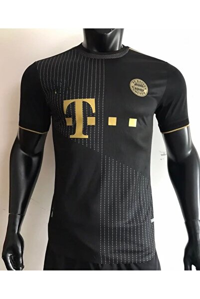 yenteks Özel Tasarım Retro Bayer. Münih. 21/22 Sezon Ytişkin Forması Gold-siyah