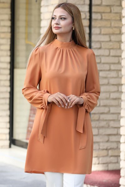 Esilanur Esila Tesettür Tunik Camel