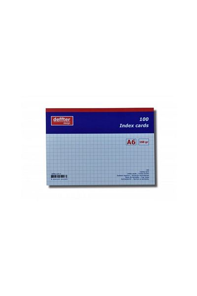 DEFFTER Index Card A6 White Checkered