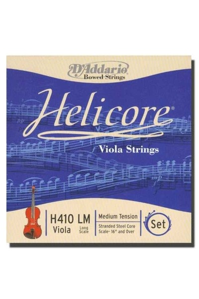 Genel Markalar H410LM VIOLA TEL SETİ, HELICORE, LONG SCALE, MEDIUM TENSI Viol...