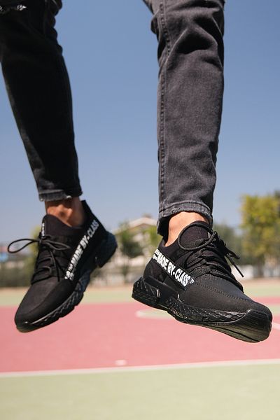 Riccon Černobílé Pánské Skin Sneakers 0012SANTO