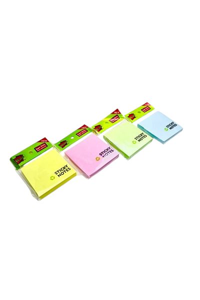 Linea Linear (76*76) Phosphorized Adhesive Notebook 100 Sheets (4 Colors/Piece)