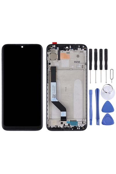 indirimplus Redmi Note 7 Pro Lcd Screen Service +Repair Kit Black Color Ad Ldeaew