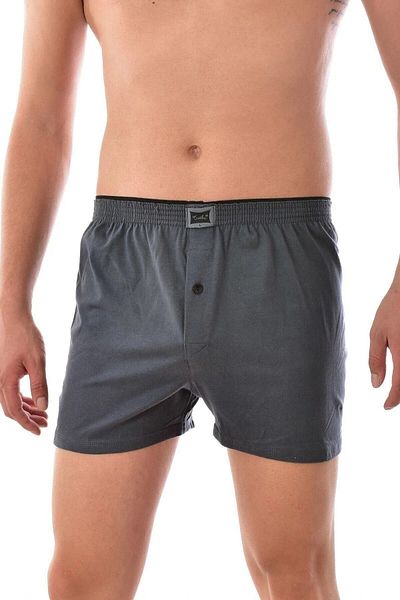 KEYAL Tutku Men's Smoked 6 Pack Combed Cotton Buttoned Boxers