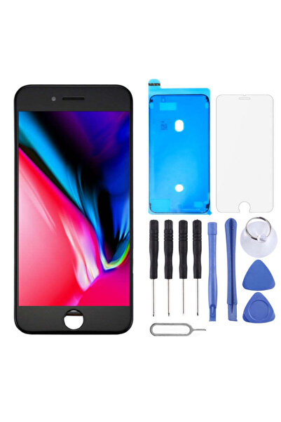 indirimplus iPhone 8 Plus LCD Ekran +Tamir Seti Siyah